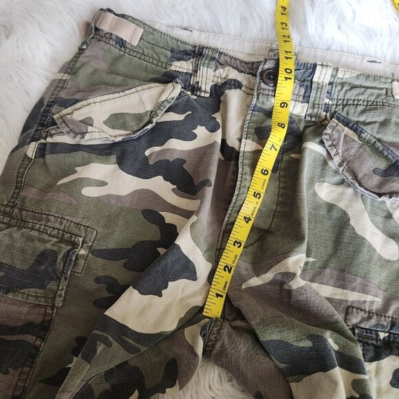 Jack & Jones Camo Cargo Shorts Mens‎ W32 UK M Ripstop Comfort Fit Button Fly - Picture 11 of 16
